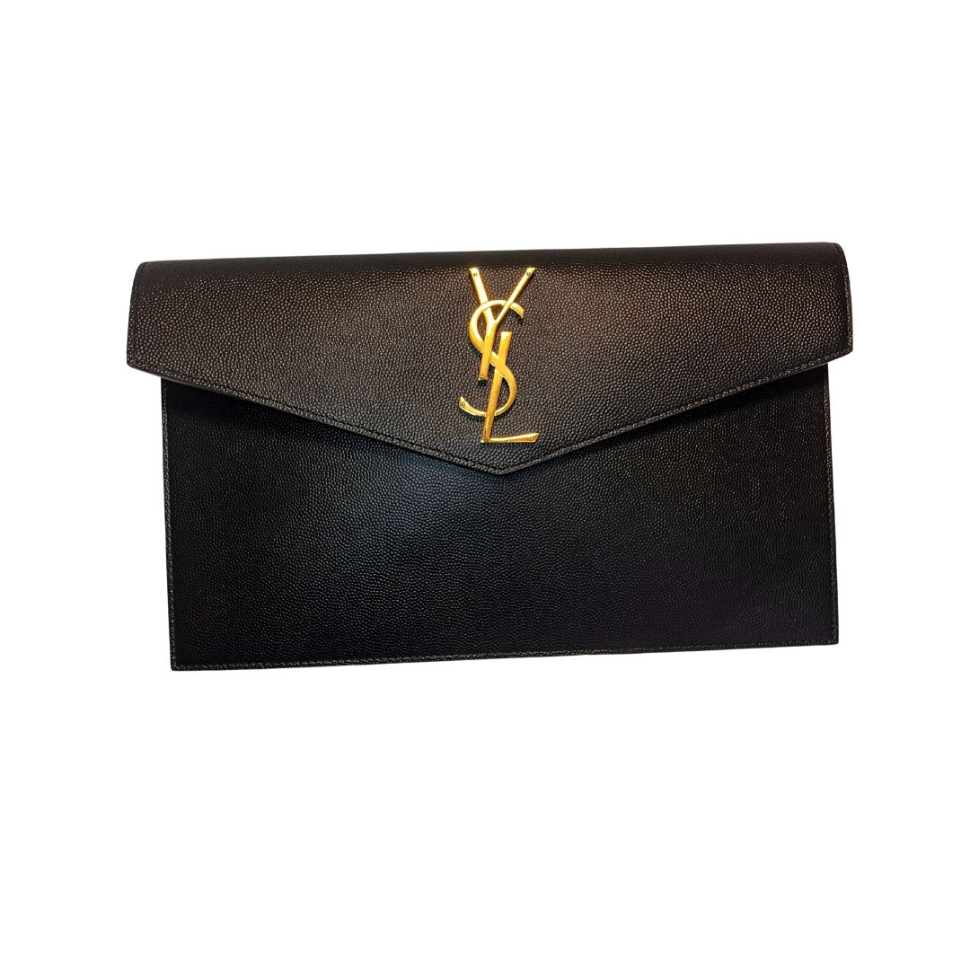 Saint Laurent Saint Laurent uptown clutch black