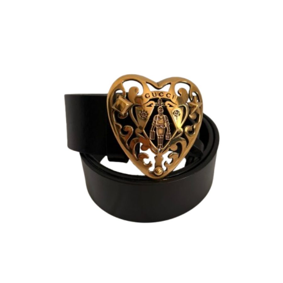 Gucci Hysteria Heart Buckle belt sz80