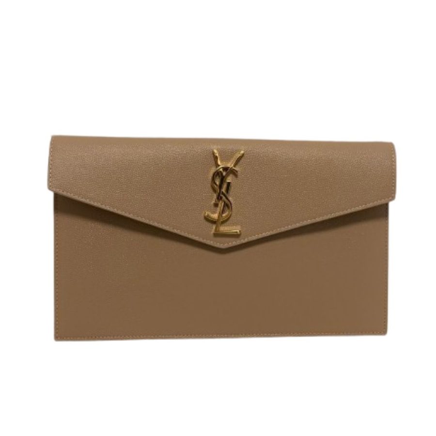 Saint Laurent Uptown clutch beige
