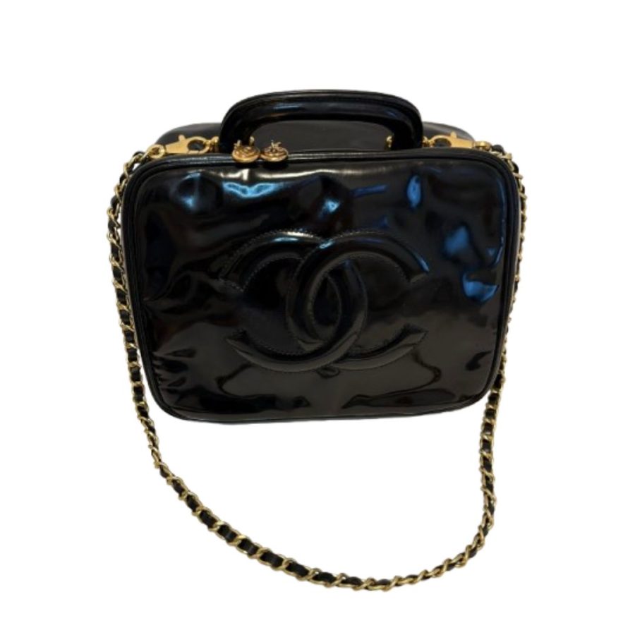 Chanel Vintage Patent Leather Vanity Case