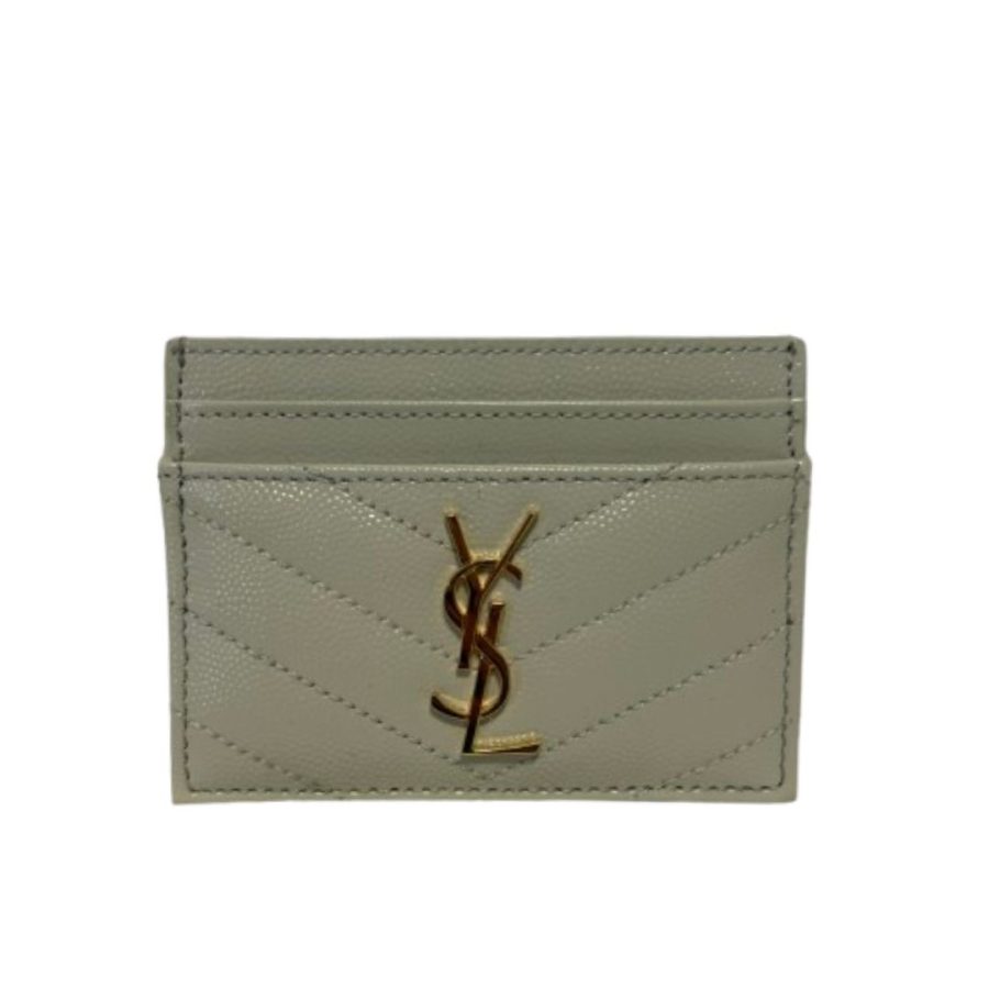 Saint Laurent card holder vintage white