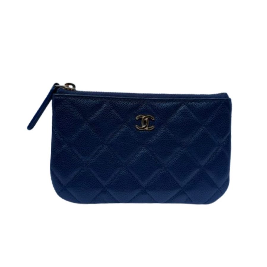 Chanel small navy pouch