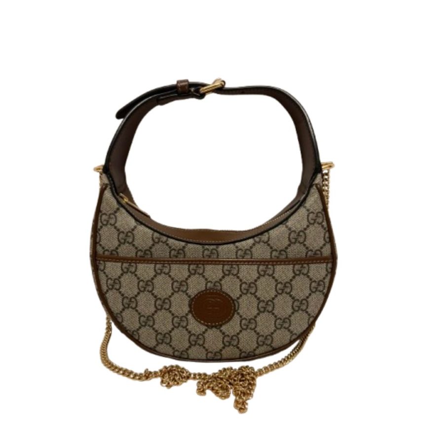 Gucci Ophidia GG Supreme Half Moon / Hobo bag